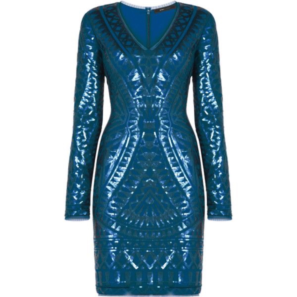 Bcbg Max Azria - Morris Dress - Xs - Deep Caribbean - Euc